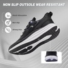 image:imageWomens Orthopedic Road Running Shoes Comfortable Arch Support Plantar Fasciitis Sports Sneakers Casual Orthotic High Arch Flat Feet Tennis Work Walking Shoes for Foot Heel and Pain ReliefW1black