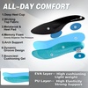 image:imageWomens Orthopedic Road Running Shoes Comfortable Arch Support Plantar Fasciitis Sports Sneakers Casual Orthotic High Arch Flat Feet Tennis Work Walking Shoes for Foot Heel and Pain ReliefW1black