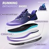 image:imageWomens Orthopedic Road Running Shoes Comfortable Arch Support Plantar Fasciitis Sports Sneakers Casual Orthotic High Arch Flat Feet Tennis Work Walking Shoes for Foot Heel and Pain ReliefW2purple