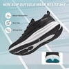 image:imageWomens Orthopedic Road Running Shoes Comfortable Arch Supports Plantar Fasciitis Orthotic Athletic Sneakers Casual Flat Feet High Arch Tennis Sport Walking Shoes for Foot Heel and Pain ReliefW1black
