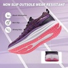 image:imageWomens Orthopedic Road Running Shoes Comfortable Arch Supports Plantar Fasciitis Orthotic Athletic Sneakers Casual Flat Feet High Arch Tennis Sport Walking Shoes for Foot Heel and Pain ReliefW2purple