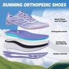 image:imageWomens Orthopedic Road Running Shoes Comfortable Arch Supports Plantar Fasciitis Orthotic Athletic Sneakers Casual Supportive Flat Feet High Arch Walking Shoes for Foot Heel and Pain ReliefW4purple