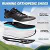 image:imageWomens Orthopedic Road Running Shoes Comfortable Arch Supports Plantar Fasciitis Orthotic Athletic Sneakers Casual Supportive Flat Feet High Arch Walking Shoes for Foot Heel and Pain ReliefW1black