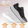 image:imageWomens Orthopedic Road Running Shoes Comfortable Arch Supports Plantar Fasciitis Orthotic Sports Athletic Sneakers Casual Flat Feet High Arch Tennis Work Walking Shoes for Foot Heel and Pain ReliefW1black