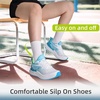 image:imageWomens Orthopedic Road Running Shoes Comfortable Casual Arch Support Plantar Fasciitis Athletic Sneakers High Arch Flat Feet Tennis Sports Work Walking Shoes for Foot and Heel Pain ReliefW2blue White