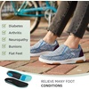 image:imageWomens Orthopedic SlipOn Loafers Walking Shoes for Plantar Fasciitis Comfortable SlipOn for High Arch Fit Support Flat Feet Orthotics Supportive Loafers for Foot and Heel Pain Blue Size 8