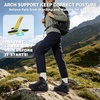 image:imageWomens Orthopedic Waterproof Hiking Boots Comfortable Wide Toe Box Plantar Fasciitis Arch Support Diabetic Walking Shoes Orthotic Outdoor Ankle Boots for Feet and Heel Pain ReliefK1black