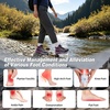 image:imageWomens Orthopedic Waterproof Hiking Boots Comfortable Wide Toe Box Plantar Fasciitis Arch Support Walking Sports Shoes Orthotic Diabetic Work Ankle Mid Boots for Feet and Heel Pain ReliefK1grey Rose Purple
