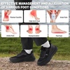 image:imageWomens Orthopedic Waterproof Trail Running Shoes Comfortable Arch Support Plantar Fasciitis Orthotic Athletic Sneakers Casual Flat Feet High Arch Trekking Walking Shoes for Foot Heel Pain ReliefW1black