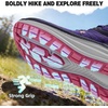 image:imageWomens Orthopedic Waterproof Trail Running Shoes Comfortable Arch Support Plantar Fasciitis Orthotic Athletic Sneakers Casual Flat Feet Sports Hiking Shoes for Foot Heel and Pain ReliefW2purple
