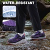 image:imageWomens Orthopedic Waterproof Trail Running Shoes Comfortable Arch Support Plantar Fasciitis Orthotic Athletic Sneakers Casual Flat Feet Sports Hiking Shoes for Foot Heel and Pain ReliefW2purple