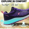 image:imageWomens Orthopedic Waterproof Trail Running Shoes Comfortable Arch Support Plantar Fasciitis Orthotic Athletic Sneakers Casual Flat Feet Sports Hiking Shoes for Foot Heel and Pain ReliefW2purple