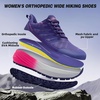 image:imageWomens Orthopedic Wide Plantar Fasciitis Shoes Comfortable Arch Support Diabetic Flat Feet Trail Running Athletic Hiking Sneakers Orthotic Casual Sports Trekking Walking Shoes for Foot amp Heel PainK1purple