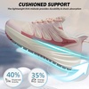 image:imageWomens Orthopedic Wide Plantar Fasciitis Shoes Comfortable Arch Support Diabetic Flat Feet Trail Running Athletic Hiking Sneakers Orthotic Casual Sports Trekking Walking Shoes for Foot amp Heel PainK3pale Orange
