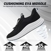 image:imageWomens Orthopedic Wide Tennis Sport Shoes Comfort Plantar Fasciitis Heel Spurs Arch Support Athletic Sneakers Supportive Orthotic Pain Relief Training Fashion Walking Shoes Black Size 8