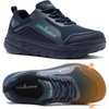 image:imageMens Orthopedic Diabetic Walking Shoes Comfortable Wide Toe Box Arch Support Plantar Fasciitis Heel Spur Running Shoes Orthotic Swollen Casual Soft Breathable Sneakers for Foot and Heel Pain ReliefK2dark Blue