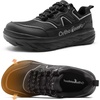 image:imageMens Orthopedic Diabetic Walking Shoes Wide Tox Box Comfortable Arch Support Plantar Fasciitis Orthotics Heel Spur Shoes Swollen Feet Casual Fashion Sneakers for Foot and Heel Pain ReliefK1black