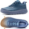 image:imageMens Orthopedic Diabetic Wide Running Shoes Comfortable Arch Support Plantar Fasciitis Sports Sneakers Casual Swollen Orthotic Work Tennis Walking Shoes for Ankle and Heel Pain ReliefK3dark Blue