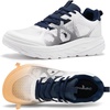 image:imageMens Orthopedic Diabetic Wide Running Shoes Comfortable Casual Arch Support Plantar Fasciitis Sports Sneakers High Arch Swollen Outdoor Work Tennis Walking Shoes for Foot and Heel Pain ReliefK3white