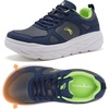 image:imageMens Orthopedic Diabetic Wide Toe Box Running Shoes Comfortable Arch Support Plantar Fasciitis Orthotics Sport Walking Shoes Swollen Feet Casual Tennis Fashion Sneakers Foot and Heel Pain ReliefK2dark Blue