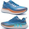 image:imageMens Orthopedic Road Running Shoes Comfort Casual Arch Support Sneakers for Plantar Fasciitis Flat Feet High Arch Orthotic Athletic Sports Tennis Work Walking Shoes for Foot amp Heel Pain ReliefW2blue