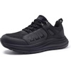 image:imageMens Orthopedic Trail Running Shoes Comfortable Casual Arch Support Plantar Fasciitis Trekking Walking Shoes Orthotic Flat Feet Sport Hiking Gym Training Sneakers for Foot and Heel Pain ReliefW1black