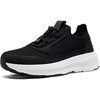 image:imageMens Orthopedic Walking Shoes Comfortable Arch Support Plantar Fasciitis Sports Walking Shoes Casual Work Tennis Orthotic Flat Feet Fashion Sneakers for Foot and Foot Pain ReliefW1black1