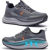 image:imageMens Orthopedic Waterproof Trail Running Shoes Arch Support Plantar Fasciitis Workout Outdoor Walking Shoes Comfortable Orthotic Flat Feet Sport Trekking Sneakers for Foot and Heel Pain ReliefW2grey