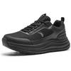 image:imageMens Orthopedic Waterproof Trail Running Shoes Comfortable Arch Support Plantar Fasciitis Cross Training Athletic Sneakers Orthotic Flat Feet Hiking Tennis Walking Sports Shoes for Foot Heel PainW1black