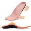 image:imageOrthoComfoot Arch Support Inserts for Women  Comfortable Insoles for Plantar Fasciitis Relief for Flat Feet Heel amp Foot Pain High Arch Orthotic Shoe Soles for Standing AllDay Pink Size 9 WomenW1pink