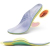 image:imageOrthoComfoot Flat Feet Insoles for Men amp Women  Comfortable Mid Arch Support Orthotics for Overpronation Relief  Plantar Fasciitis Inserts TrimFree Fit Size 11 Men13 WomenW1purple
