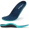 image:imageOrthoComfoot Insoles for Flat Feet MenampWomen  Arch Support Inserts for Plantar Fasciitis Relief 240 lb Heavy Duty Comfortable Orthotic Insole for Standing AllDay Size 9 Men11 WomenW1dark Blue
