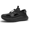 image:imageOrthoComfoot Mens Orthopedic Close Toes Hiking Sandals Plantar Fasciitis Arch Support Adjustable Hook Loop Strap Athletic Sandals Comfortable Casual Camping Water Summer Walking ShoesW1black