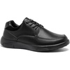 image:imageOrthoComfoot Mens Orthopedic Leather Dress Walking Shoes Comfortable Plantar Fasciitis Fashion Sneakers with Arch Support Casual Flat Feet Business Work Shoes for Foot and Heel Pain ReliefW1black