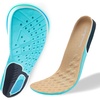 image:imageOrthoComfoot Wide Comfortable Inserts for Men Breathable Orthotic Work Boot Insoles for Diabetes amp Flat Feet Low Arch Support and Plantar Fasciitis Orthopedic Inserts Relief for Foot Size 11 MenBlack