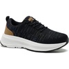 image:imageOrthoComfoot Womens Arch Support Orthopedic Walking SneakersW1 Black Grey