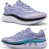 image:imageWomens Orthopedic Road Running Shoes Comfortable Arch Supports Plantar Fasciitis Orthotic Athletic Sneakers Casual Supportive Flat Feet High Arch Walking Shoes for Foot Heel and Pain ReliefW4purple