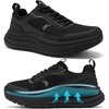 image:imageWomens Orthopedic Waterproof Trail Running Shoes Comfortable Arch Support Plantar Fasciitis Orthotic Athletic Sneakers Casual Flat Feet High Arch Trekking Walking Shoes for Foot Heel Pain ReliefW1black