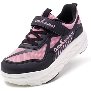 image:imageBoys Girls Kids Orthopedic Tennis Shoes Wide Toe Box Comfortable Casual Plantar Fasciitis Arch Support School Athletic Running Sneakers Lightweight Orthotic Sports Walking Shoes for Foot and PainK2pink