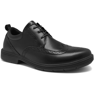 image:imageMens Orthopedic Business Leather Dress Shoes Comfortable Arch Support Plantar Fasciitis Formal Tuxedo Oxford Flat Feet Casual Modern Classic Wingtip Walking Shoes for Foot and Heel Pain ReliefW1black