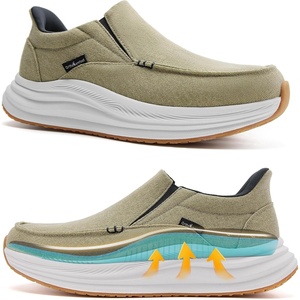 image:imageMens Orthopedic Comfortable Slip On Shoes Casual Plantar Fasciitis Arch Support Orthotic Loafers Comfortable Flat Feet Leisure House Walking Shoes for Foot amp Heel Pain ReliefW3khaki
