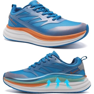image:imageMens Orthopedic Road Running Shoes Comfort Casual Arch Support Sneakers for Plantar Fasciitis Flat Feet High Arch Orthotic Athletic Sports Tennis Work Walking Shoes for Foot amp Heel Pain ReliefW2blue