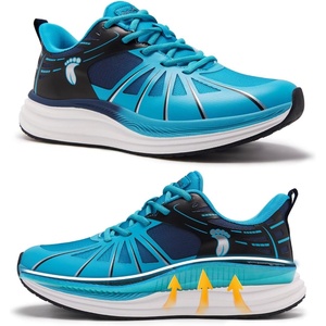image:imageMens Orthopedic Road Running Shoes Comfortable Casual Arch Support Plantar Fasciitis Orthotic Sport Sneakers Supportive Athletic Tennis Working Walking Shoes for Foot Heel and Pain ReliefW3blue