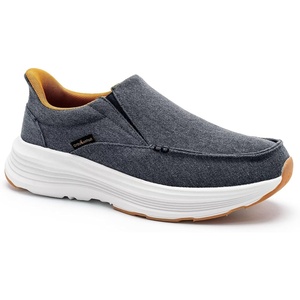 image:imageMens Orthopedic Slip On Loafers with Arch Support Comfortable Plantar Fasciitis Orthotic Shoes for Plantar Fasciitis Canvas Thick Sole Walking Shoes for Foot and Heel Pain ReliefW1denim1