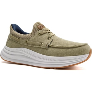 image:imageMens Orthopedic Slip On Walking Shoes Comfortable Plantar Fasciitis Arch Support Orthotic Loafers Flat Feet Casual Vintage Flat Canvas Shoes for Foot and Heel Pain ReliefW3khaki