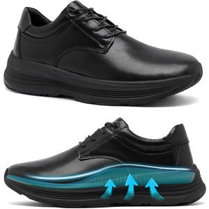 image:imageMens Orthopedic Walking Dress Shoes  Comfortable Arch Support Plantar Fasciitis Classic Formal Leather Oxford  Casual Classic Flat Feet Orthotics Sneakers for Foot and Heel Pain ReliefW1black