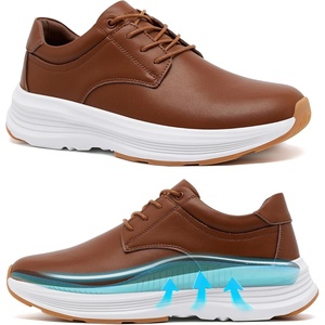 image:imageMens Orthopedic Walking Dress Shoes  Comfortable Arch Support Plantar Fasciitis Classic Formal Leather Oxford  Casual Classic Flat Feet Orthotics Sneakers for Foot and Heel Pain ReliefW2brown