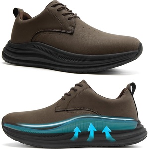 image:imageMens Orthopedic Walking Dress Shoes  Comfortable Arch Support Plantar Fasciitis Classic Formal Leather Oxford  Casual Classic Flat Feet Orthotics Sneakers for Foot and Heel Pain ReliefWk2brown