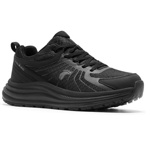 image:imageMens Orthopedic Waterproof Trail Running Shoes Arch Support Sneakers for Plantar Fasciitis Orthotic Comfort for Flat Feet Hiking Gym Sport Walking Shoes for Foot amp Heel Pain ReliefW1black