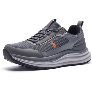 image:imageMens Orthopedic Waterproof Trail Running Shoes Comfortable Arch Support Plantar Fasciitis Cross Training Athletic Sneakers Orthotic Flat Feet Hiking Tennis Walking Sports Shoes for Foot Heel PainW2grey